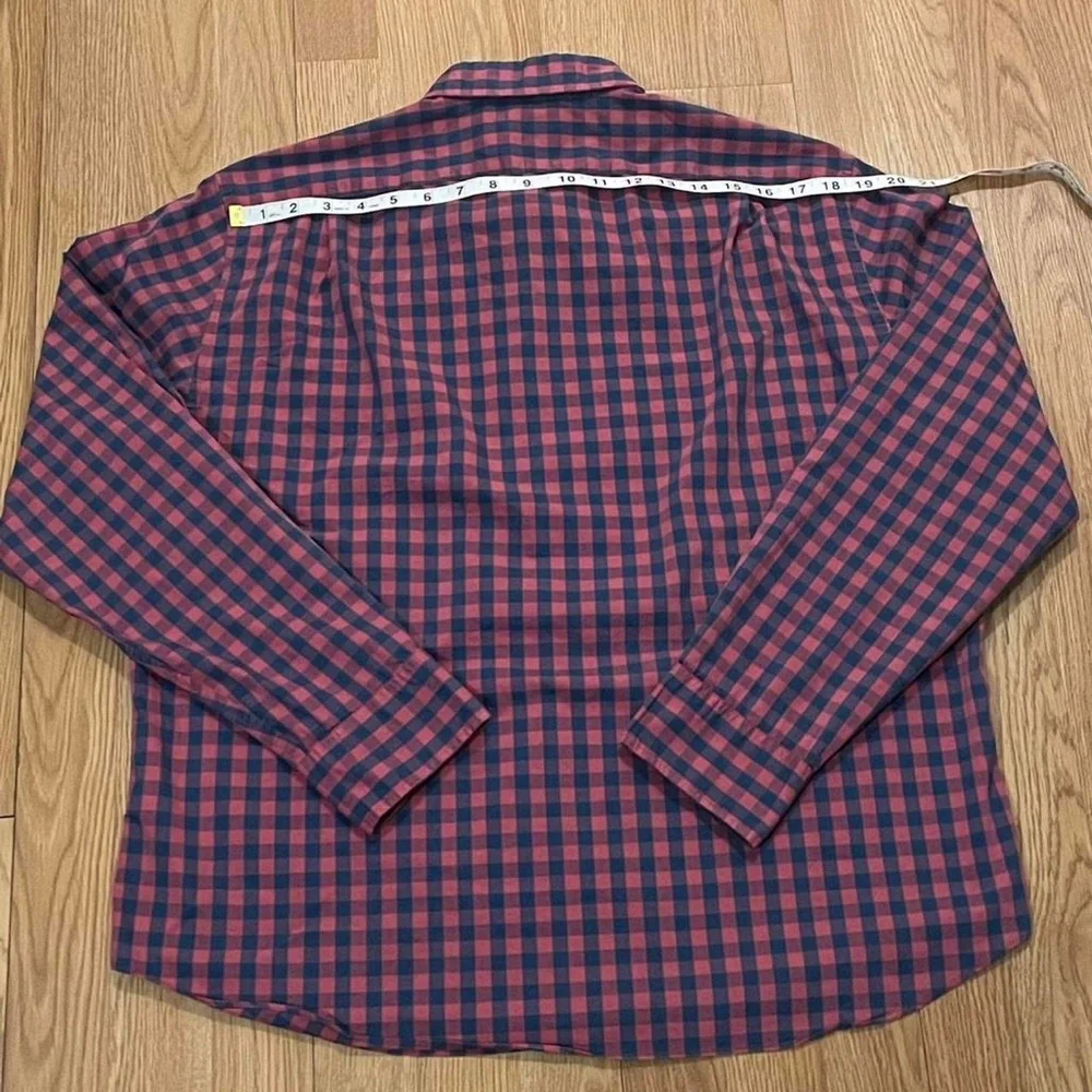 J.Crew Performance Men’s XL Long Sleeve Button Down Shirt Slim Untucked Plaid